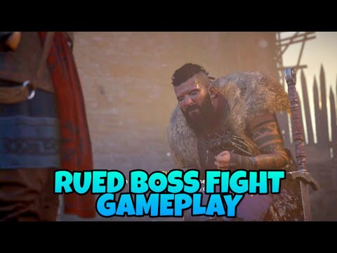 Defeating Rued - Boss Fight Gameplay - Assassin's Creed Valhalla (A Fury from the Sea Quest)