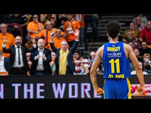 Highlights: Valencia - Maccabi FOX Tel Aviv 82:85