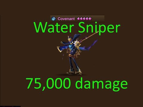 SUMMONERS WAR : SPOTLIGHT - COVENANT - THE WATER SNIPER - 75,000 DAMAGE