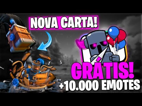 SNEAK PEEK: NOVA CARTA "ENCOMENDA REAL" +10.000 EMOTES GRÁTIS no ANIVERSÁRIO do CLASH ROYALE!!