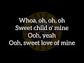 Guns N Roses Sweet Child O Mine Lyrics