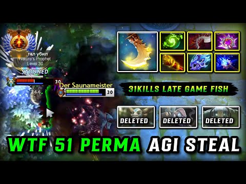 WTF +51 PERMA AGILITY STEAL CARRY Slark | 31Kills Late Game | 100% Nobody Can Survive 7.38c DOTA 2