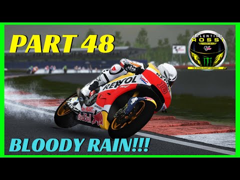 Valentino Rossi The Game Career | part 48 | BLOODY RAIN! | GREAT BRITAIN GP | PS4 GAMEPLAY