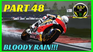 Valentino Rossi The Game Career | part 48 | BLOODY RAIN! | GREAT BRITAIN GP | PS4 GAMEPLAY