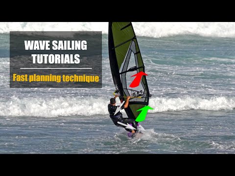 How to get fast planning on a windsurf wave board / Technique Josep Pons