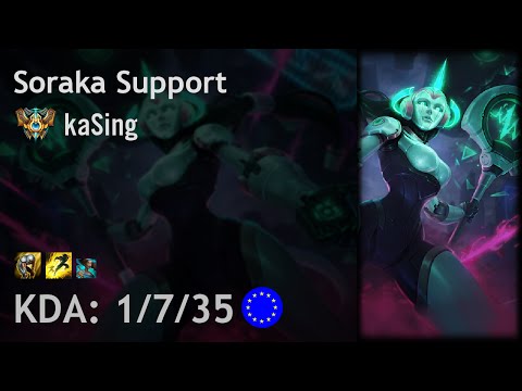 Soraka Support vs Blitzcrank - kaSing - EUW Challenger Patch 6.18