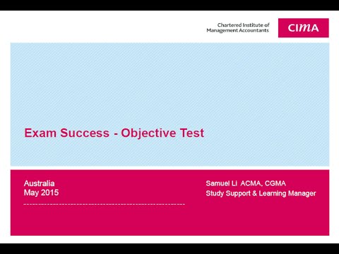 CIMA Professional Objective Test Study Session