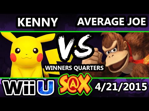 S@X - Kenny (Pikachu) Vs. Average Joe (Donkey Kong) SSB4 Winners Quarters - Smash Wii U - Smash 4