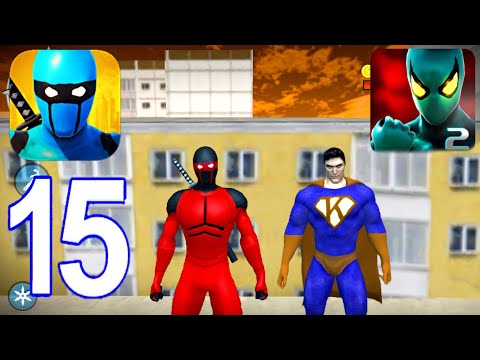Blue Ninja Game, Power Spider Hero 2 - Gameplay Walkthrough Part 15 (iOS, Android)