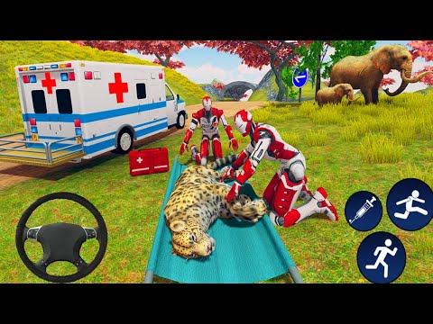 Ambulance Driving Simulator 2020 - Doctor Robot City Emergency Animal Rescue - Android Gameplay