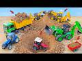 JCB Loading Video JCB 3DX Fully Loading Mud 4 Tractor 2 TATA Truck Bolero Pickup Tractor Cartoon