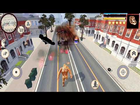 Stone Giant | criminal giant stone man fighting city police - Crime city