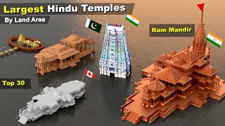 Largest Hindu Temples by Land Area | #rammandir  #flag | Top 25+