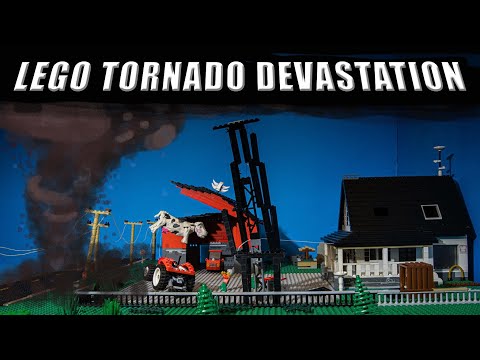 Lego Tornado Devastation