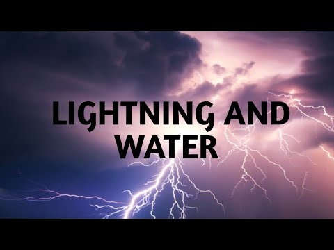 Shocking!!! Lightning on water.