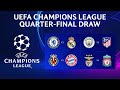 UEFA Champions League Quarter Final Draw Result 2022 Official #UCLdraw