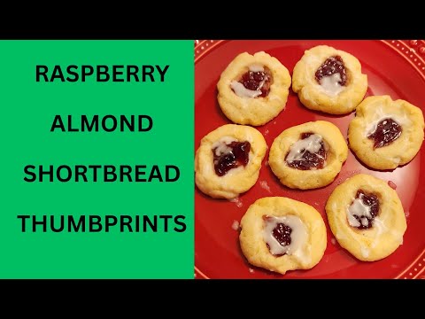 Christmas Baking & Cooking: 12 Days of Cookies: How to make Raspberry Almond Shortbread Thumbprints