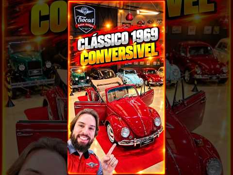 O charme de um clássico, e a liberdade de um conversível. 🇧🇷Fusca 1969 Vermelho Cereja! 💎