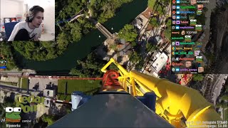 xQc Reacts to Roller Coasters