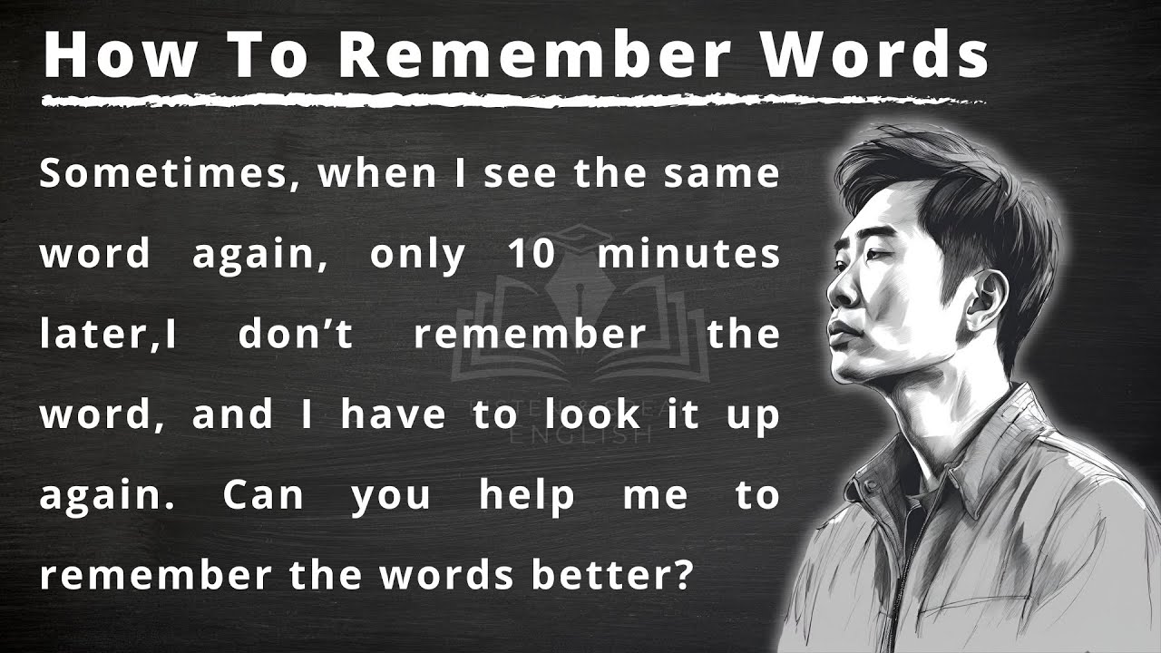 How To Remember Words || Improve Your English Learning Skills || Listen & Practice || Graded Reader