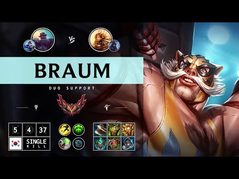 Braum Support vs Leona: Vision Controller - KR Grandmaster Patch 14.15