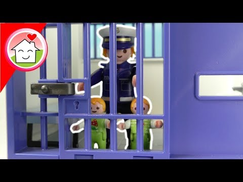 Playmobil Polizei Film deutsch - Polizei Kommissar Overbeck Mega Pack mit Familie Hauser für Kinder