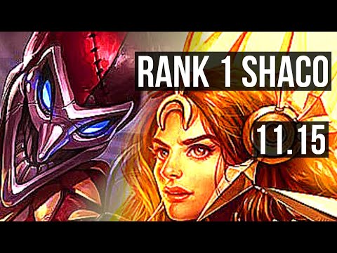 SHACO & Draven vs LEONA & Kai'Sa (SUPPORT) | Rank 1 Shaco, 500+ games | TR Challenger | v11.15