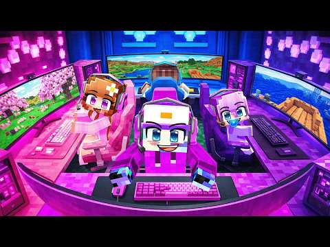 I Built a QUAD Gaming Room In Minecraft!