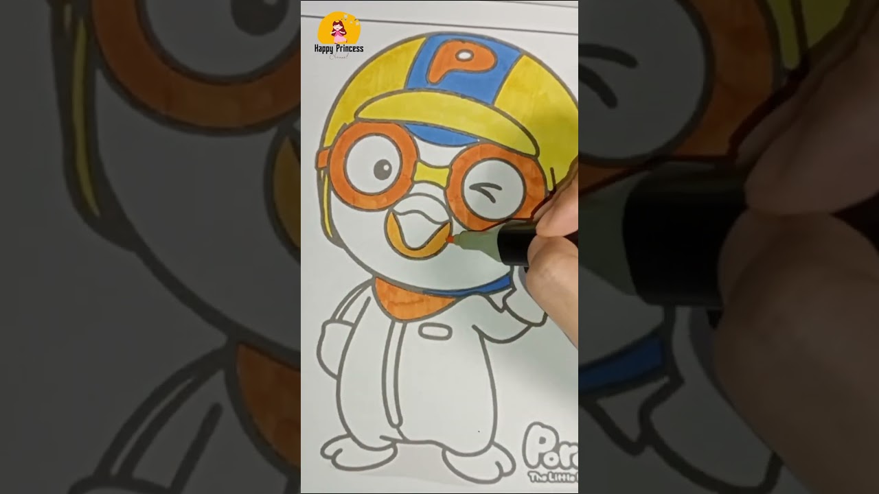 COLORING PORORO | How to Coloring pororo Pororo | The Little Penguin