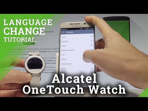 How to Change Language on Alcatel OneTouch Watch - Set Up Smartwatch Language