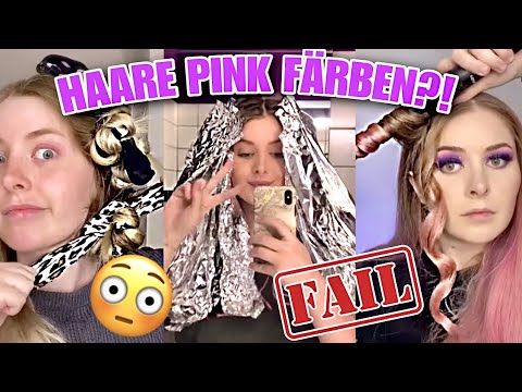 PAULA'S HAIR VIDEOS! Part 1 💇🏼‍♀️😳 Pink Hair & Sock Curls