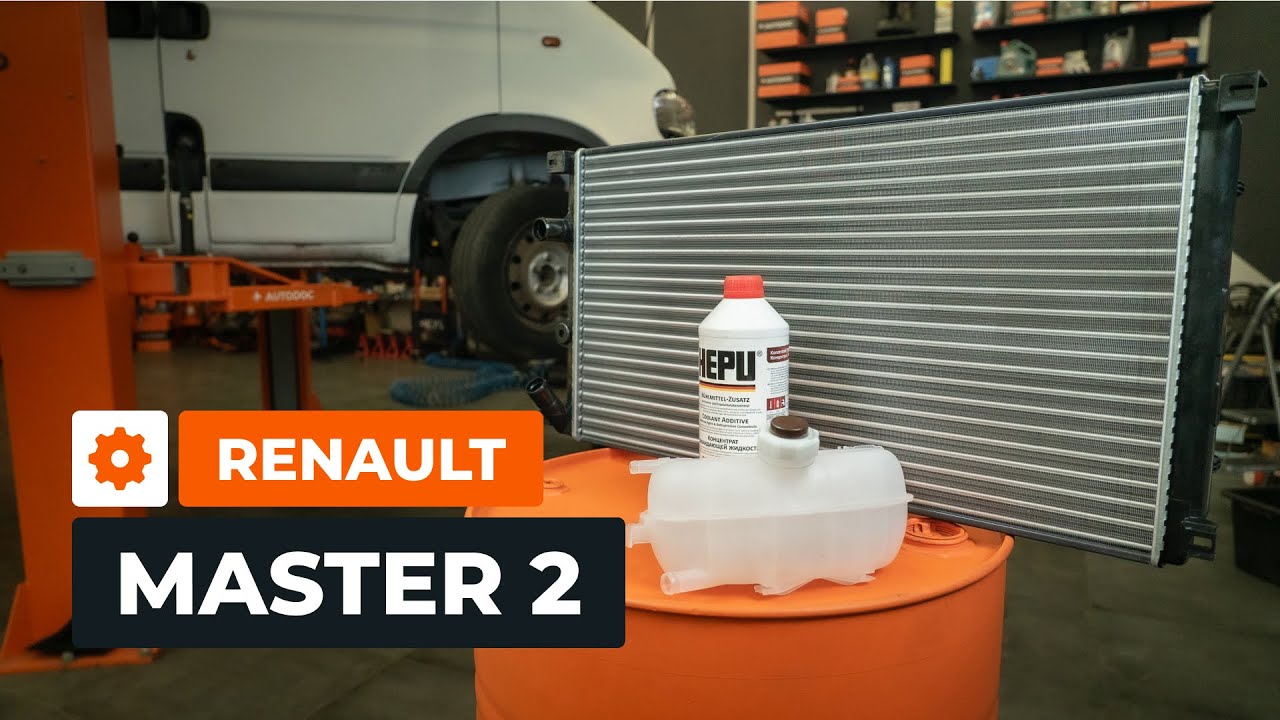 Πώς να αλλάξετε δοχείο διαστολής σε Renault Master 2 van - Οδηγίες αντικατάστασης
