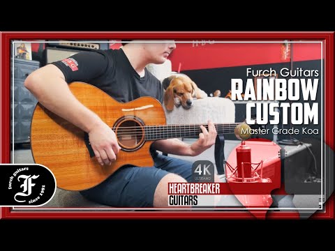 Furch Rainbow Gc-KK Custom All Solid Koa Hardshell Case Abalone Herringbone Voiced on Top and Back image 11