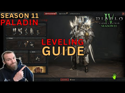 Ultimate PALADIN Leveling Guide For Diablo 4 Season 11!