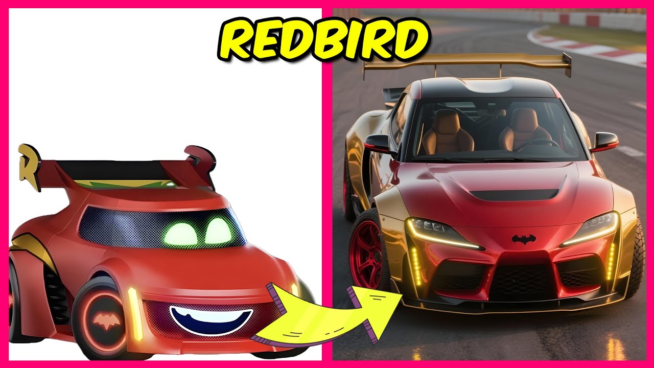 Batwheels Characters In Real Life + their favorite Drinks, Snacks & More! | Redbird, Bam, Snowy, MOE