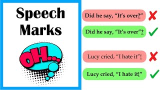 How to use SPEECH MARKS 🗣 Learn with Examples