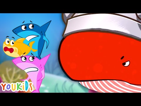 Baby Shark vs Angry Red Whale