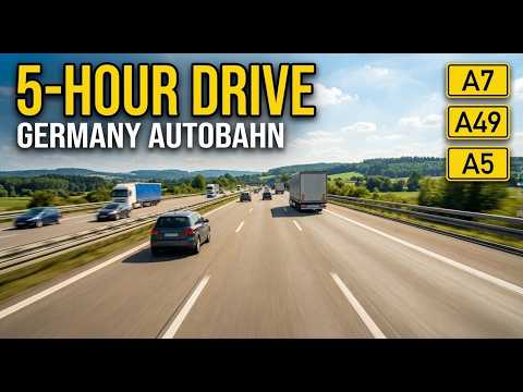 Ultimate 5-HOUR German Road Trip 🇩🇪 | Relaxing Truck POV | 4K HDR 60FPS | No Talking