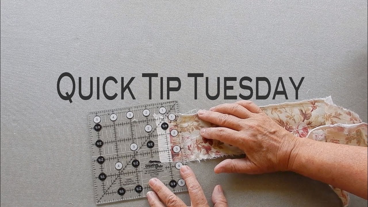 Rip or Cut Backing - Quick Tip Tuesday