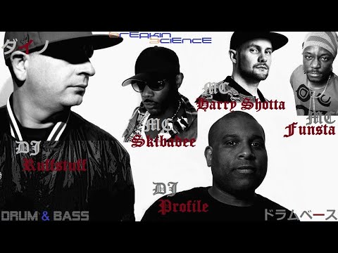 DJ's Ruffstuff b2b Profile & MC's Funsta,Skibadee,Harry Shotta - Breakin Science ドラムベース