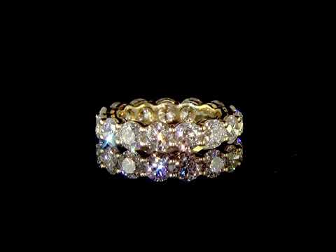18k Yellow Gold 5.05ct (TDW) Diamond Eternity Ring