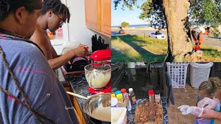Phillip & Jordan cooking for School | Im telling everybody no, they can get mad | #momlife 