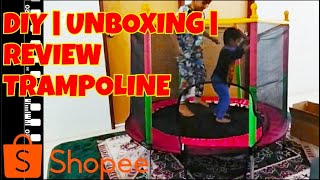 DIY UNBOXING | REVIEW TRAMPOLINE JUMPER KIDS ADULT INDOOR OUTDOOR