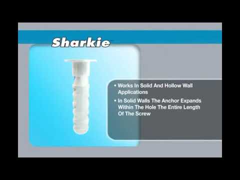 Sharkie gipsplugg plastplugg