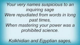 Root - The Incantation Of Thessalonian Women Lyrics