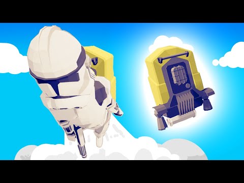 Totally Accurate JET PACKS!  Clone Trooper JetPacks in Totally Accurate Battle Simulator! TABS Mods