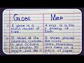 Difference Between Globe And Map Globe And Map Differences What Is Difference B W Globe And Map