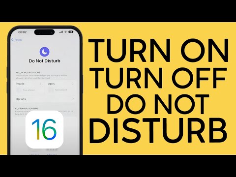 How to Turn On Do Not Disturb | How to Turn off Do Not Disturb | DND configure iOS 16 (2022)