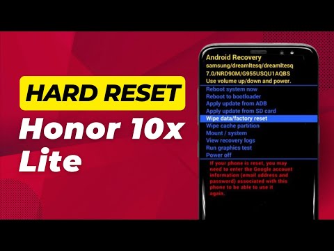 Honor 10x Lite Hard Reset Pattern Unlock - Full Guide