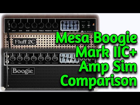 2 Mesa Boogie Mark IIC+ Amp Sim Comparison -  Neural Dsp & ML Sound Lab Amped Fluff 2C